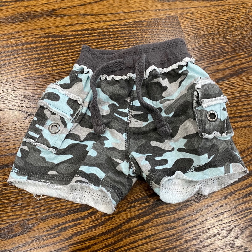 Mish baby boys camouflage shorts
